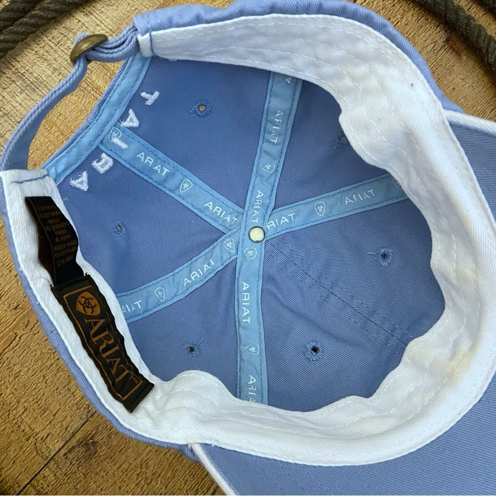 ARIAT Blue Baseball Style Adjustable Cap - Picture 8 of 11